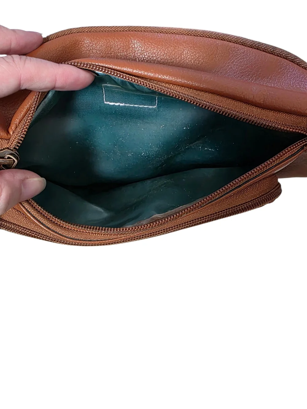 Kibou Premium Vegan Leather Diaper Bag Fanny Pack Brown Waterproof Baby READ